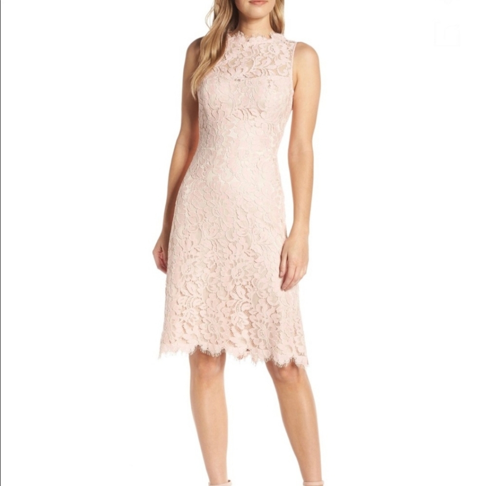 Eliza J High Neck Sheath Dress